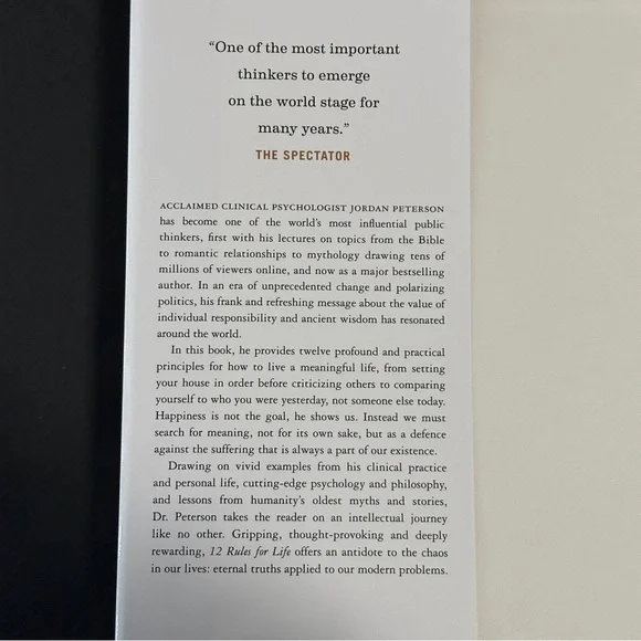 12 Rules for Life by Jordan B. Peterson | Philosophy, Psychology | Hardcover - Picture 7 of 10